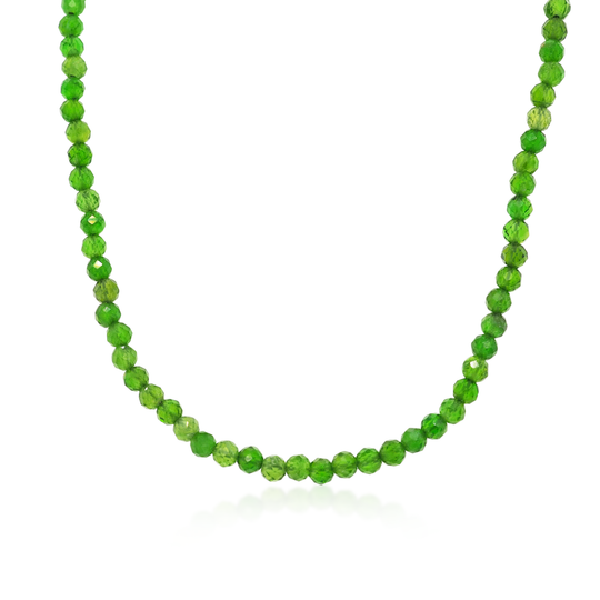 Chrome Diopside Orbit Bead Necklace