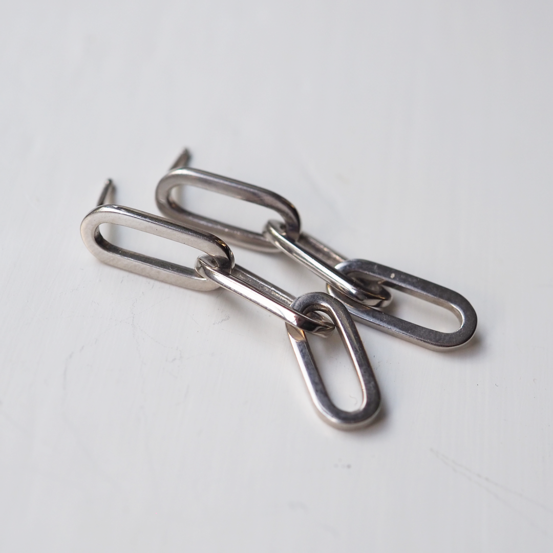 Florence White Gold Earrings - Sample