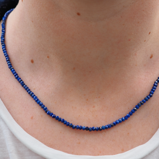 Lapis Lazuli Orbit Bead Necklace