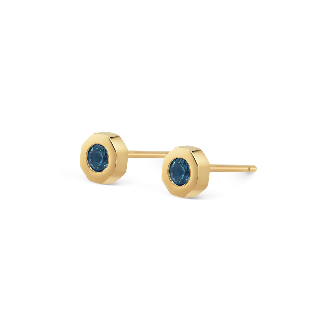 Sapphire Pillow Studs